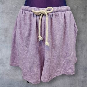 ASOS Design Casual Textured Flippy Short with Rope Tie in Lilac‎ Size 8 Women's